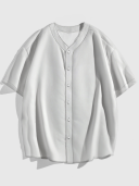 140WY标码男士棒球服衬衫
